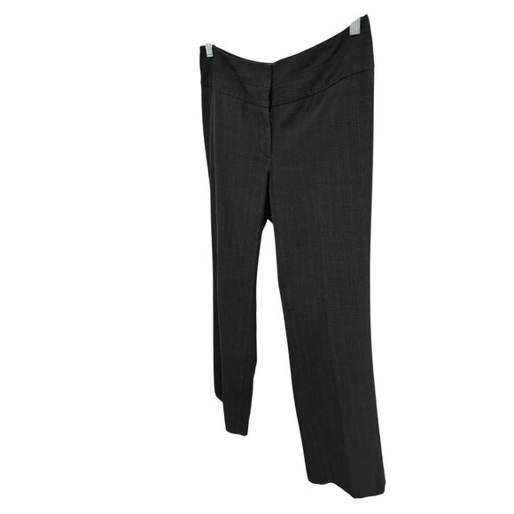 Apt. 9 Womens Professional Gray Plaid Straight-Leg Dress Pants Size 10P - Picture 3 of 10